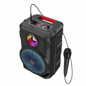 Портативная колонка Hoco BS46, 10 Вт, 1800 мАч, BT 5.0, microSD, USB, AUX, FM, микрофон, черная