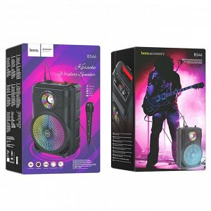 Портативная колонка Hoco BS46, 10 Вт, 1800 мАч, BT 5.0, microSD, USB, AUX, FM, микрофон, черная
