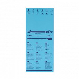 Портативная колонка Hoco HC2, 10 Вт, 2400 мАч, BT5.0, microSD, USB, AUX, FM-радио, синяя