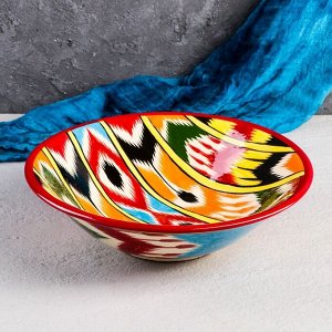Бульонница узбекская Риштанская Керамика «Атлас», 2 л, d=28 см, разноцветная