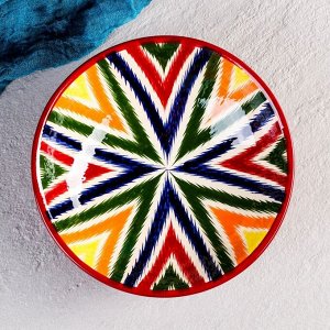 Супница Риштанская Керамика «Атлас», 1,1 л, d=23 см, керамика, разноцветная