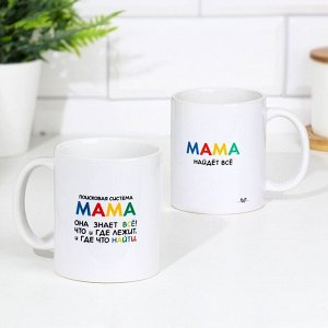Кружка чайная керамическая "Поисковая система Мама"