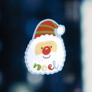 Светодиодная игрушка на липучке «Дед Мороз» 6 x 8.5 см, батарейки LR44х3, свечение мульти
