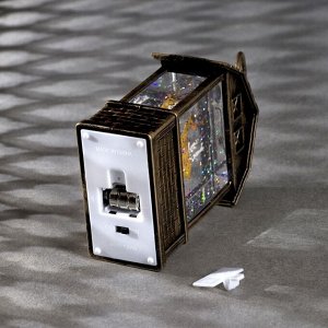 Светодиодная фигура «Фонарь с оленем» 7.5 x 14 x 4.2 см, пластик, батарейки AG13х3 (в комплекте), свечение тёплое белое