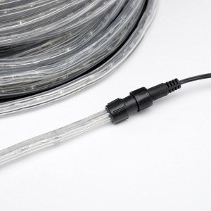 Световой шнур Luazon Lighting 13 мм, IP65, 100 м, 36 LED/м, 220 В, постоянное свечение, свечение холодное белое