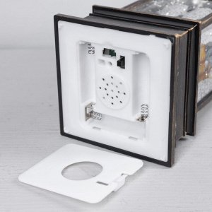 Светодиодная фигура «Фонарь со Снегурочкой» 10 x 27 x 10 см, пластик, батарейки ААх3 (не в комплекте), USB, свечение тёплое белое