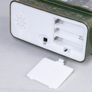 Светодиодная фигура «Ёлка с Дедом Морозом» 23 x 29 x 9.5 см, пластик, батарейки ААх3 (не в комплекте), USB, свечение тёплое белое