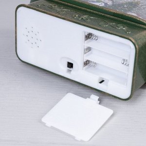 Светодиодная фигура «Ёлка со снеговиками» 23 x 29 x 9.5 см, пластик, батарейки ААх3 (не в комплекте), USB, свечение тёплое белое
