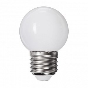 Лампа светодиодная Luazon Lighting, G45, Е27, 1.5 Вт, для белт-лайта, набор 20 штук, свечение белое