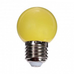 Лампа светодиодная Luazon Lighting, G45, Е27, 1.5 Вт, для белт-лайта, набор 20 штук, свечение жёлтое