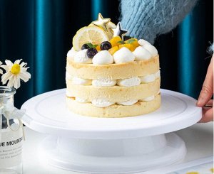 Подставка для торта вращающаяся / 28 x 7,5