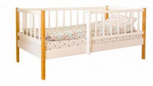 Кровать Софа детская "Armonia" 160*80 белая стойки бук