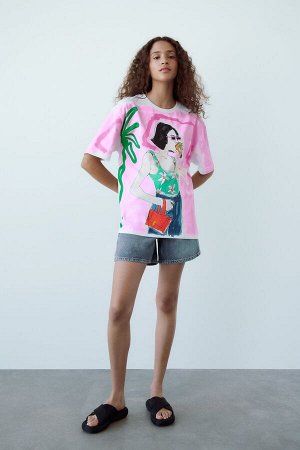 Girl print футболка