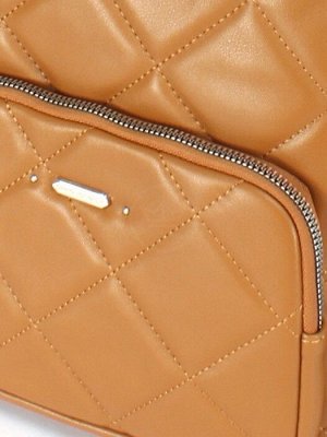 Рюкзак жен искусственная кожа DJ-6832-2-BROWN,  1отд,  2внут+2внеш/ карм,  карамель 248415