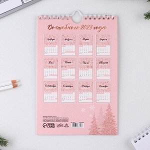 Календарь на ригеле «Мечтай, планируй, действуй», 15 х 23 см