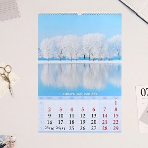 Календарь перекидной на ригеле "Очарование природы" 2023 год, 42 х 59,4 см