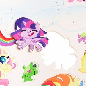 3D конструктор из пенокартона «Дружба - это чудо», 1 лист, My Little Pony