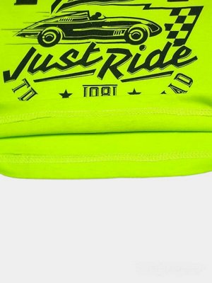 Футболка кулир Just Ride цв.лайм р.24