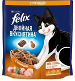 Felix сухой корм для кошек Двойная вкуснятина с птицей 600гр АКЦИЯ!