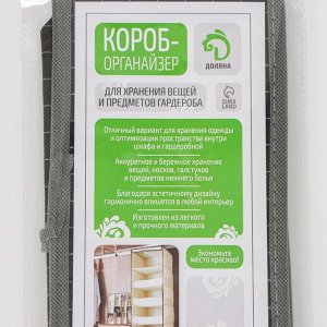 Органайзер для белья Доляна «Кло», 12 ячеек, 32x24x12 см, цвет чёрный