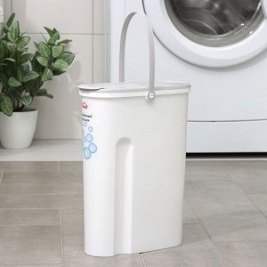 Контейнер для стирального порошка, 5 л, 11x24,6x32 см, серый