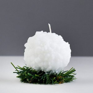 Свеча новогодняя "Снежок на елке"
