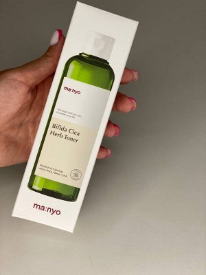 Manyo Bifida Cica Herb Toner Очищающий тоник для чувствительной кожи 210мл