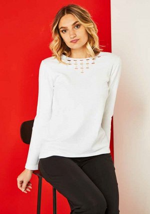 Кофта MAGLIA SCOLLO BUCHINI + PERLE