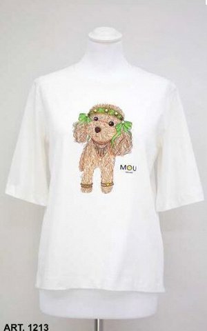 Футболка T-SHIRT STAMPA MOU DOG