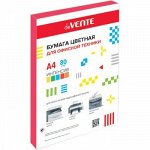 Бумага цветная А4 80г 100л интенсив красный deVENTE 2072215/2072409