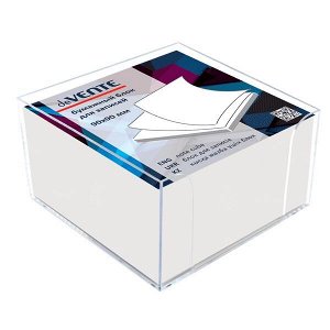Блок для записи 9х9х5см белый в пластик боксе deVENTE 2013400