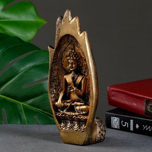 Фигура "Две ладони с Будой" бронза, 11х21х8см