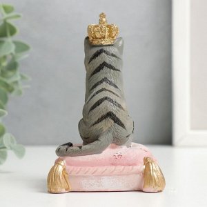 Фигурка полистоун «Кот-император на подушке», 10x6.5x7 см
