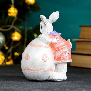 Фигура "Кролик девочка с шаром" 13х11см