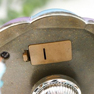 Сувенир музыкальный механический свет "Карусель - кони" голубая 10,5х10,5х15 см