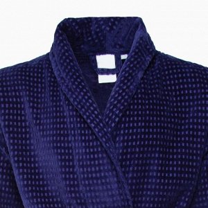 Халат махровый LoveLife "Comfort" цвет синий, (S) 100% хлопок, 330 гр/м2
