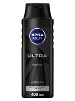 Шампунь для волос Nivea Men &quot;ULTRA&quot; длительная свежесть и чистота с активным углем, 400 мл., Нивея