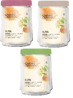 Банка д/сыпучих продуктов 1,1л Sugar&Spice Honey ПР