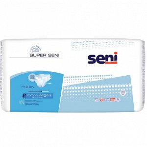 Подгузники д/взрослых Super Seni Extra Large 30 шт(130-170см)
