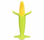Игрушка-грызунок детский силиконовый в ярком дизайне &quot;Кукуруза&quot;, цвет зеленый/салатовый