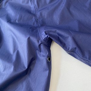 Дождевик плащ синий на молнии многоразовый с ПВХ-покрытием, размер 60-62 (XXXL), рост 170-176, ГРАНДМАСТЕР, 610868