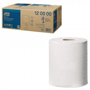 Полотенца бумажные с центральной вытяжкой 270 метров, TORK Reflex (M4) 1-слойные, КОМПЛЕКТ 6 рулонов, 120000