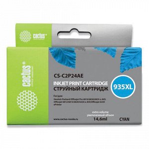 Картридж струйный CACTUS (CS-C2P24AE) для HP Officejet Pro 6830/6230, голубой