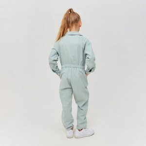 Комбинезон для девочки MINAKU: Casual collection KIDS цвет мятный, рост 146