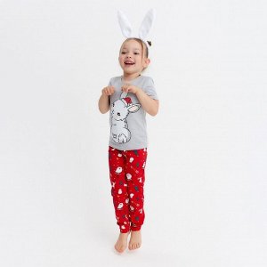 Пижама детская KAFTAN «Зайчик» , размер 32 (110-116)