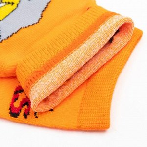 Носки детские Brawl Stars, цвет оранжевый, размер 22 (9-10 лет)
