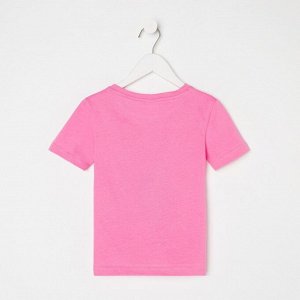 Футболка детская KAFTAN "Лапуля" 32 (110-116), розовый