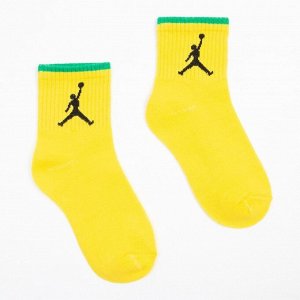 Носки детские Jordan, цвет жёлтый, (3-4 года)