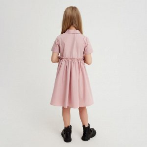 Платье для девочки с воротником KAFTAN 36 (134-140 см), пудровое