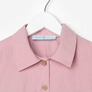 Платье для девочки с воротником KAFTAN 36 (134-140 см), пудровое